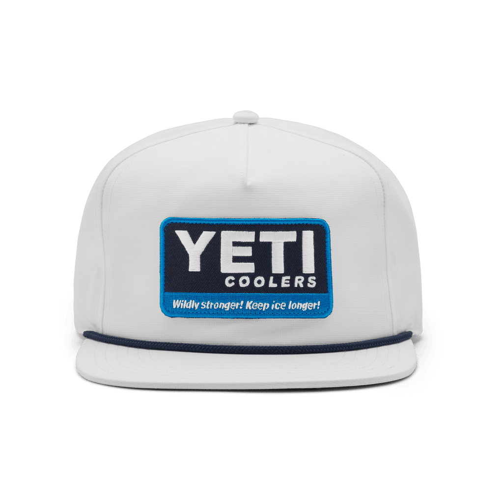 Wildly Stronger Badge Flat Brim Rope Hat