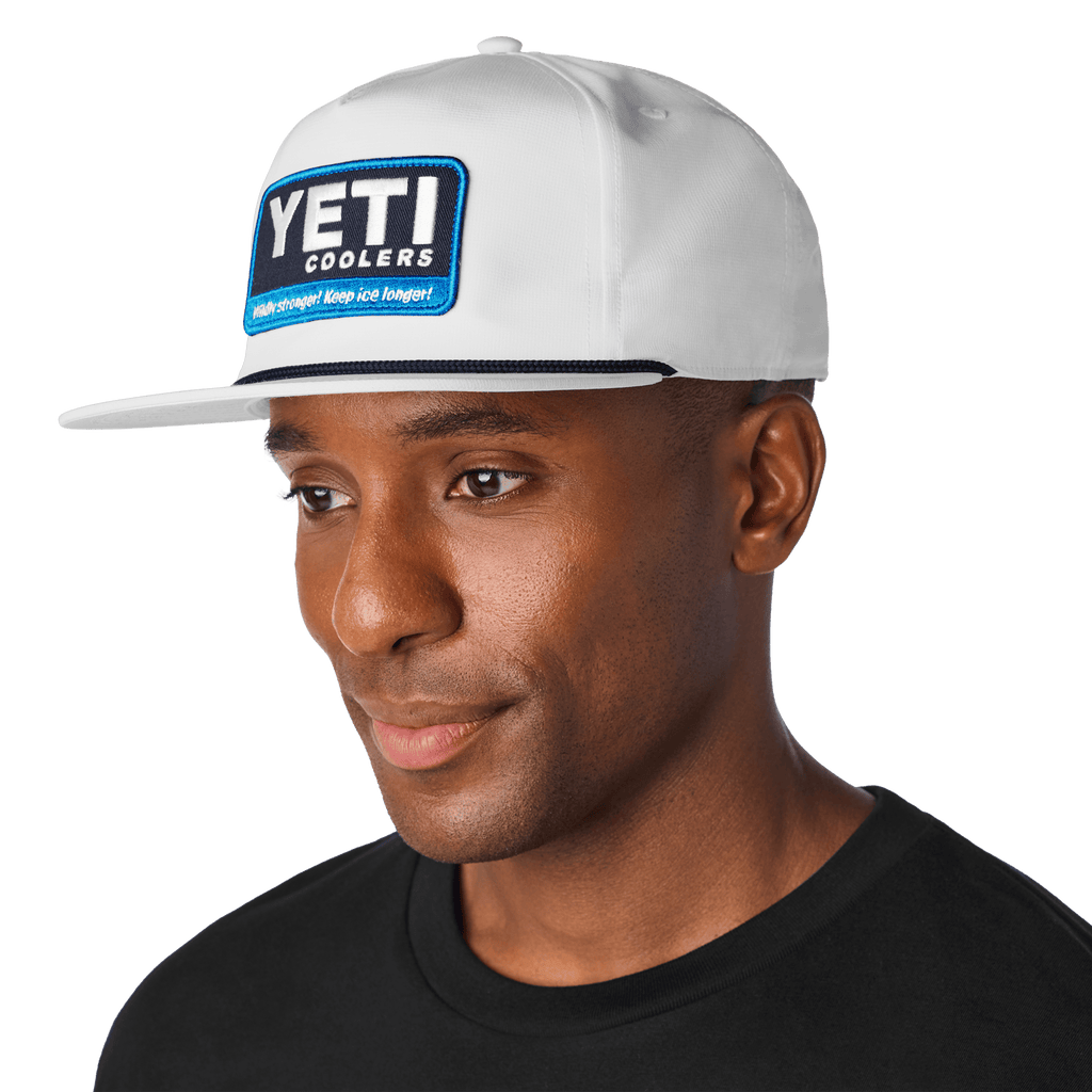 Wildly Stronger Badge Flat Brim Rope Hat