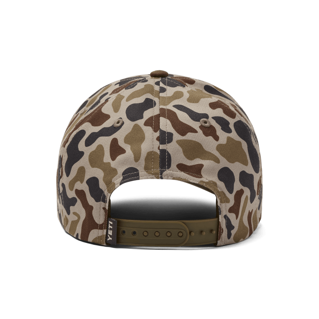 YETI® Wetlands Camo Logo Badge Mid Pro Flat Brim Hat